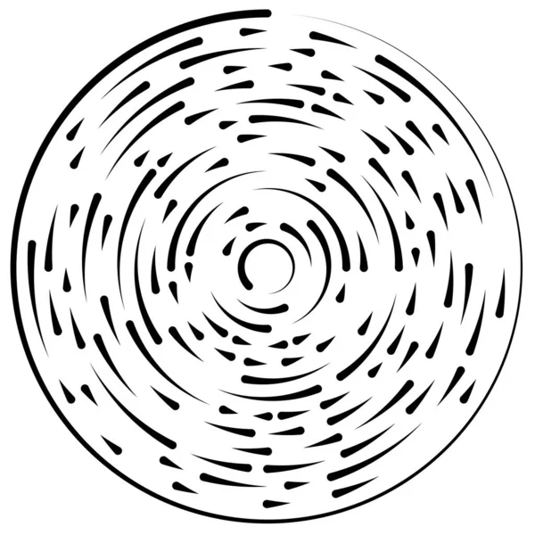 回転するセグメント線の円要素 — ストックベクタ