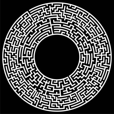 Çözülebilir labirent labirenti vektör ilüstrasyonu