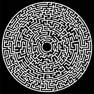 Çözülebilir labirent labirenti vektör ilüstrasyonu