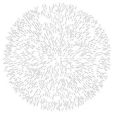 Radyal çizgiler parlaklık, patlama, yıldız patlaması, güneş patlaması etkisi tasarım elementi