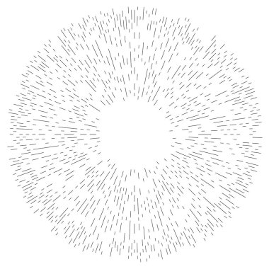 Radyal çizgiler parlaklık, patlama, yıldız patlaması, güneş patlaması etkisi tasarım elementi