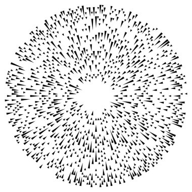 Radyal çizgiler parlaklık, patlama, yıldız patlaması, güneş patlaması etkisi tasarım elementi