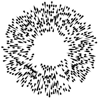 Radyal çizgiler parlaklık, patlama, yıldız patlaması, güneş patlaması etkisi tasarım elementi
