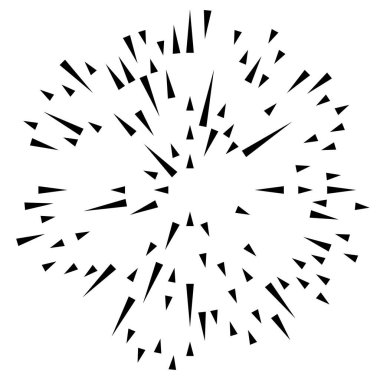 Radyal çizgiler parlaklık, patlama, yıldız patlaması, güneş patlaması etkisi tasarım elementi