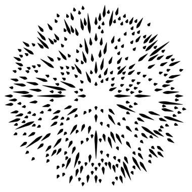 Radyal çizgiler parlaklık, patlama, yıldız patlaması, güneş patlaması etkisi tasarım elementi