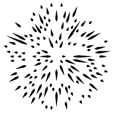 Radyal çizgiler parlaklık, patlama, yıldız patlaması, güneş patlaması etkisi tasarım elementi