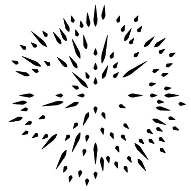 Radyal çizgiler parlaklık, patlama, yıldız patlaması, güneş patlaması etkisi tasarım elementi