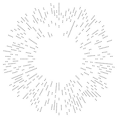 Radyal çizgiler parlaklık, patlama, yıldız patlaması, güneş patlaması etkisi tasarım elementi