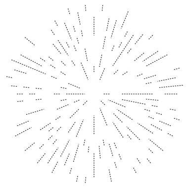 Radyal çizgiler parlaklık, patlama, yıldız patlaması, güneş patlaması etkisi tasarım elementi