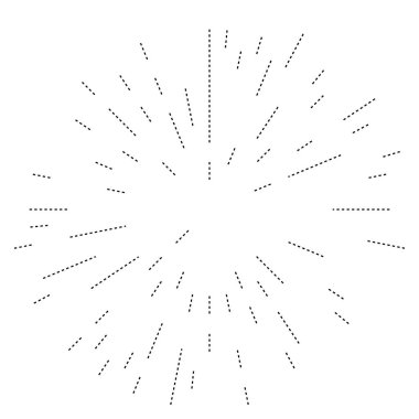 Radyal çizgiler parlaklık, patlama, yıldız patlaması, güneş patlaması etkisi tasarım elementi