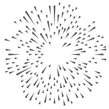 Radyal çizgiler parlaklık, patlama, yıldız patlaması, güneş patlaması etkisi tasarım elementi