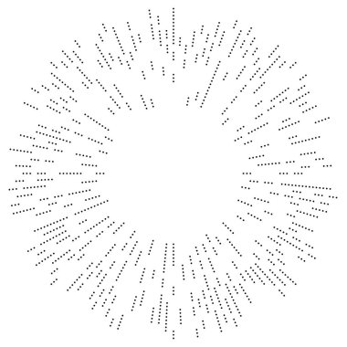 Radyal çizgiler parlaklık, patlama, yıldız patlaması, güneş patlaması etkisi tasarım elementi