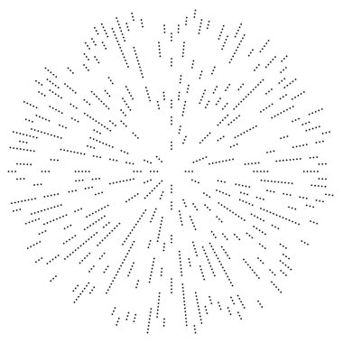 Radyal çizgiler parlaklık, patlama, yıldız patlaması, güneş patlaması etkisi tasarım elementi