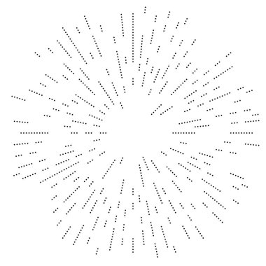 Radyal çizgiler parlaklık, patlama, yıldız patlaması, güneş patlaması etkisi tasarım elementi