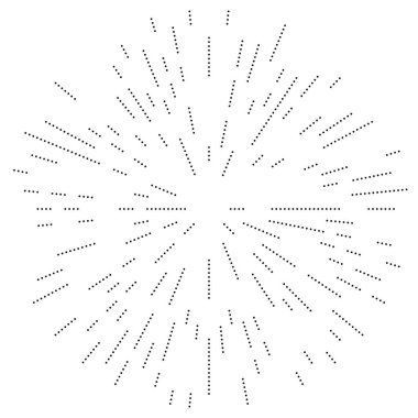 Radyal çizgiler parlaklık, patlama, yıldız patlaması, güneş patlaması etkisi tasarım elementi