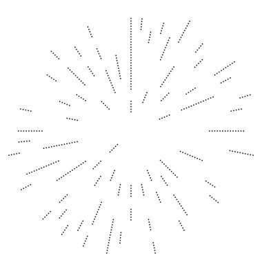 Radyal çizgiler parlaklık, patlama, yıldız patlaması, güneş patlaması etkisi tasarım elementi