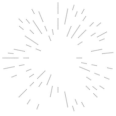 Radyal çizgiler parlaklık, patlama, yıldız patlaması, güneş patlaması etkisi tasarım elementi