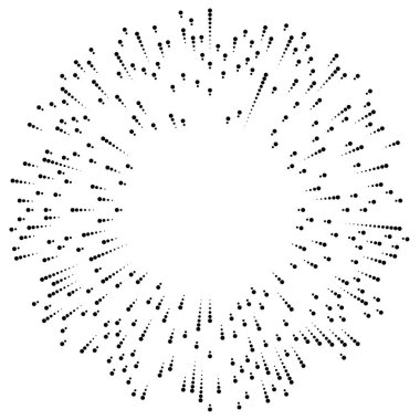 Radyal çizgiler parlaklık, patlama, yıldız patlaması, güneş patlaması etkisi tasarım elementi
