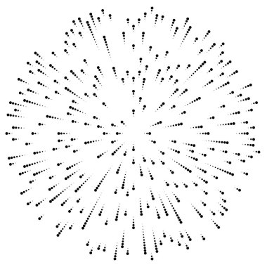 Radyal çizgiler parlaklık, patlama, yıldız patlaması, güneş patlaması etkisi tasarım elementi