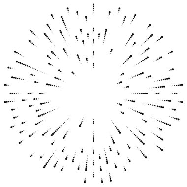 Radyal çizgiler parlaklık, patlama, yıldız patlaması, güneş patlaması etkisi tasarım elementi
