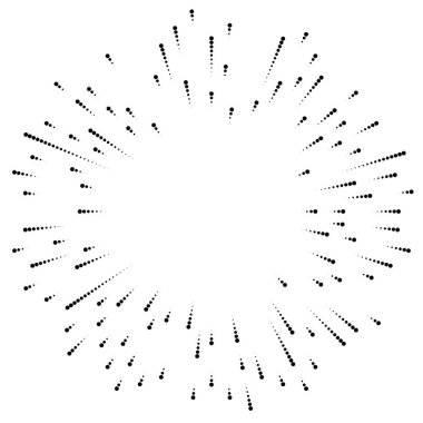 Radyal çizgiler parlaklık, patlama, yıldız patlaması, güneş patlaması etkisi tasarım elementi