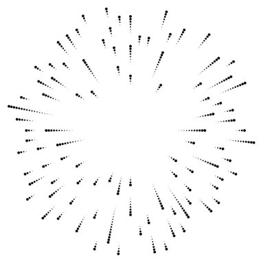 Radyal çizgiler parlaklık, patlama, yıldız patlaması, güneş patlaması etkisi tasarım elementi