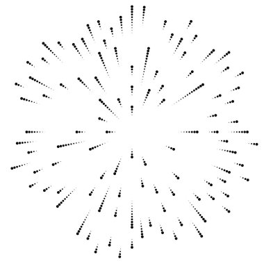 Radyal çizgiler parlaklık, patlama, yıldız patlaması, güneş patlaması etkisi tasarım elementi