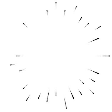 Radyal çizgiler parlaklık, patlama, yıldız patlaması, güneş patlaması etkisi tasarım elementi