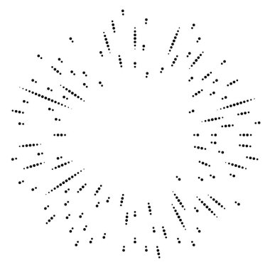 Radyal çizgiler parlaklık, patlama, yıldız patlaması, güneş patlaması etkisi tasarım elementi