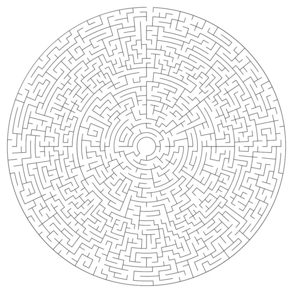 Labyrinthe Labyrinthe Soluble Ilustration Vectorielle — Image vectorielle