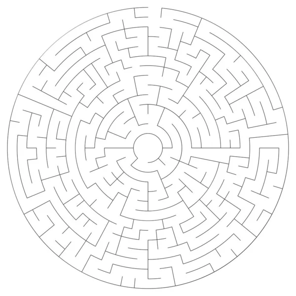 Labirinto Solúvel Ilustração Vetor Labirinto — Vetor de Stock