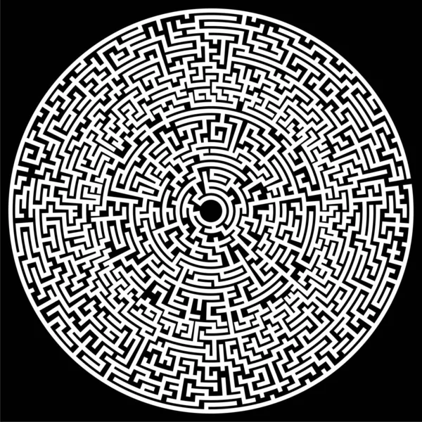 Labyrinthe Labyrinthe Soluble Ilustration Vectorielle — Image vectorielle