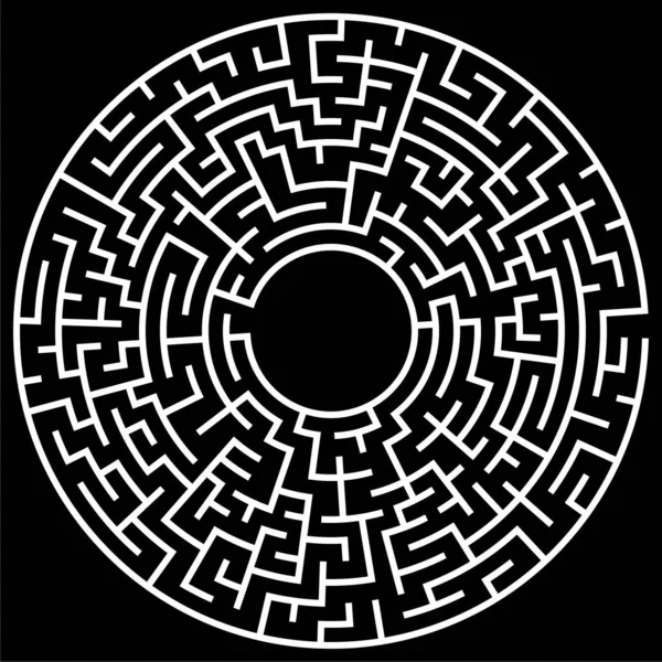 Labyrinthe Labyrinthe Soluble Ilustration Vectorielle — Image vectorielle