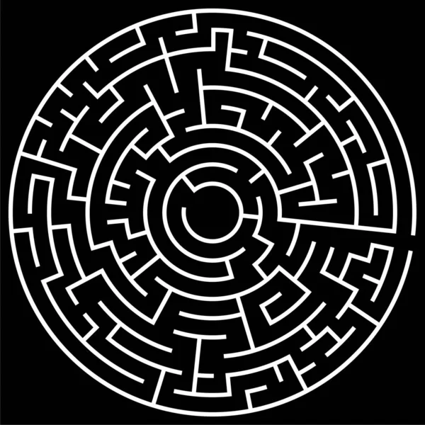 Lösbar Labyrint Vektor Ilustration — Stock vektor