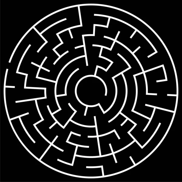 解決可能な迷路ベクトル図 — ストックベクタ