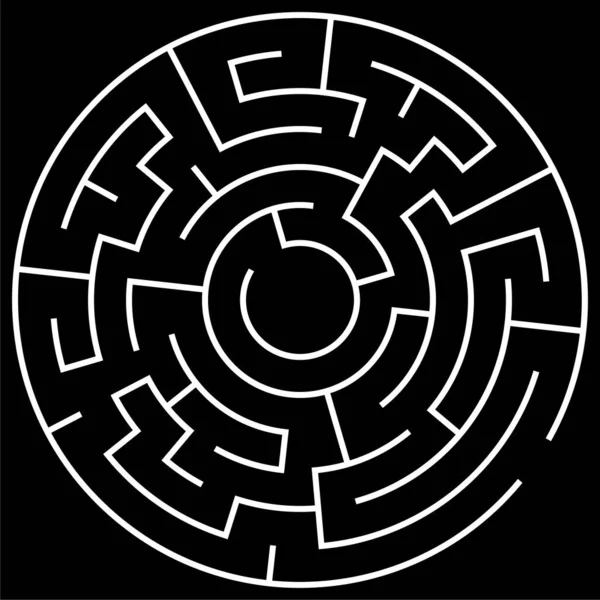 Çözülebilir labirent labirenti vektör ilüstrasyonu