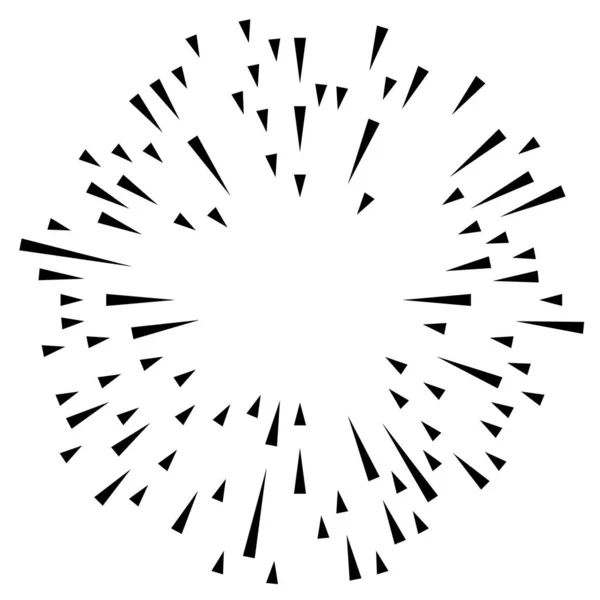 径向线亮度 爆裂效果设计元件 — 图库矢量图片