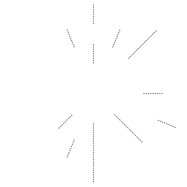 Líneas Radiales Resplandor Explosión Explosión Estelar Elemento Diseño Efecto Explosión — Archivo Imágenes Vectoriales