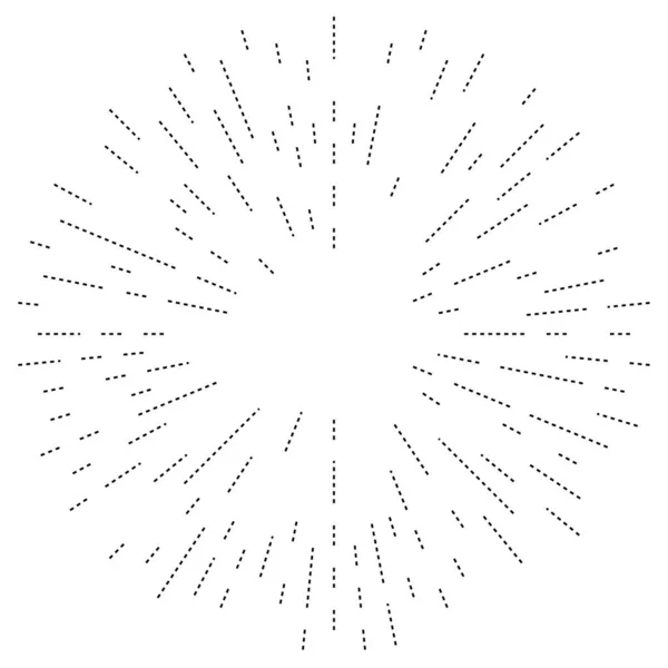 Líneas Radiales Resplandor Explosión Explosión Estelar Elemento Diseño Efecto Explosión — Archivo Imágenes Vectoriales