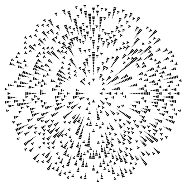 Linhas Radiais Radiância Explosão Starburst Sunburst Elemento Design Efeito — Vetor de Stock