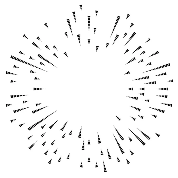 Líneas Radiales Resplandor Explosión Explosión Estelar Elemento Diseño Efecto Explosión — Archivo Imágenes Vectoriales