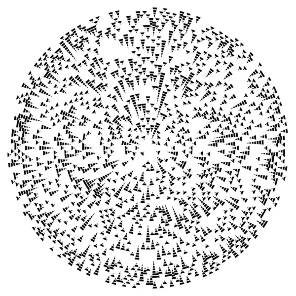 Radiale Lijnen Uitstraling Burst Starburst Sunburst Effect Design Element — Stockvector