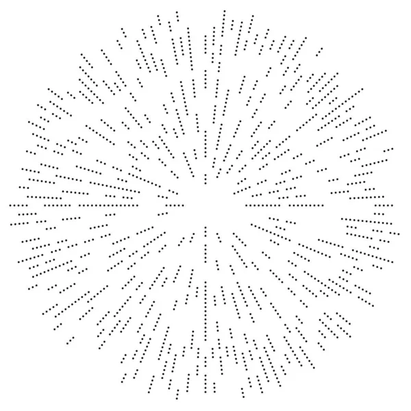 Lignes Radiales Éclat Rafale Rafale Étoiles Effet Coup Soleil Élément — Image vectorielle
