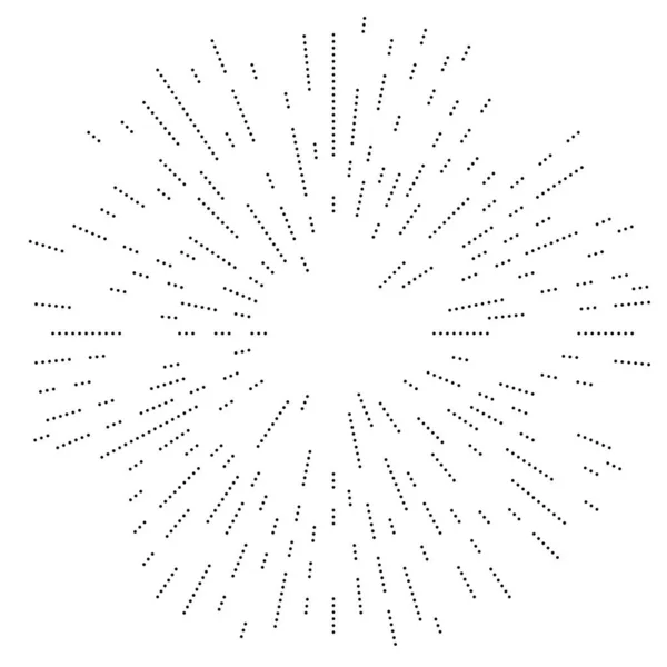Radyal Çizgiler Parlaklık Patlama Yıldız Patlaması Güneş Patlaması Etkisi Tasarım — Stok Vektör