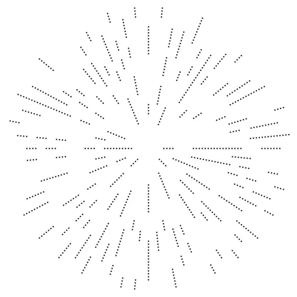 Radyal Çizgiler Parlaklık Patlama Yıldız Patlaması Güneş Patlaması Etkisi Tasarım — Stok Vektör