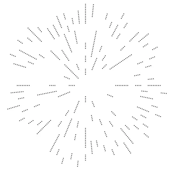 Радіальні Лінії Випромінювання Спалах Спалах Елемент Дизайну Ефекту Сонячного Спалаху — стоковий вектор