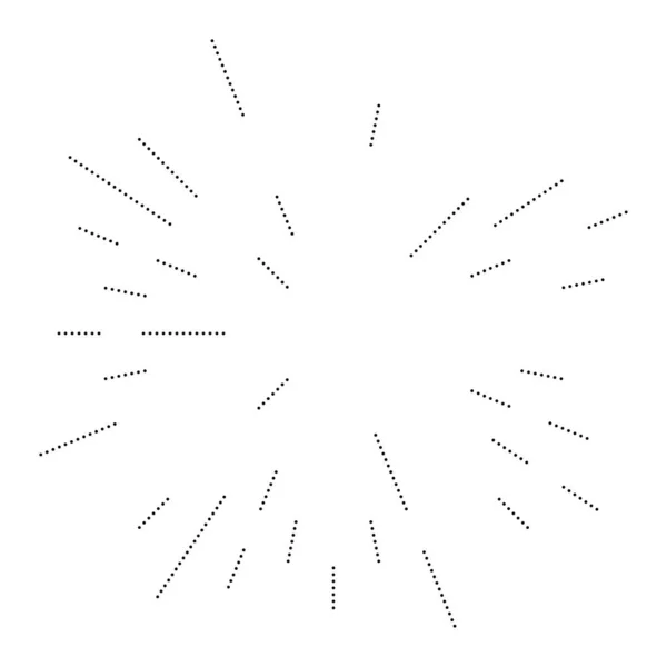 径向线亮度 爆裂效果设计元件 — 图库矢量图片