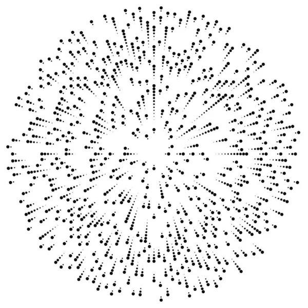 Linhas Radiais Radiância Explosão Starburst Sunburst Elemento Design Efeito — Vetor de Stock