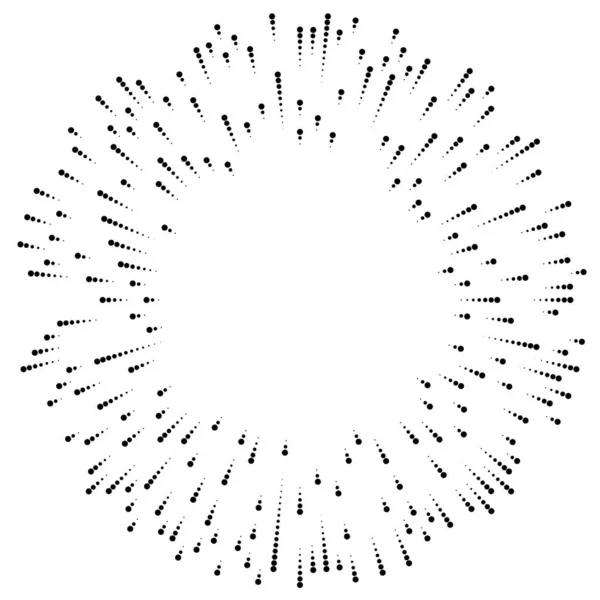 Radiosità Delle Linee Radiali Scoppio Starburst Effetto Sunburst Elemento Design — Vettoriale Stock