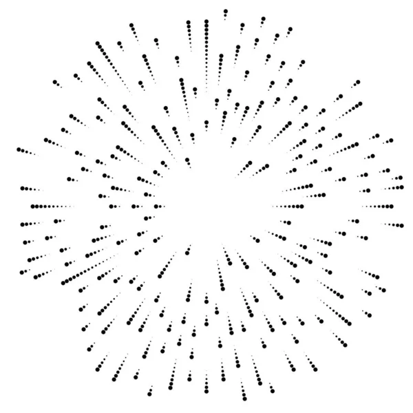 Radiosità Delle Linee Radiali Scoppio Starburst Effetto Sunburst Elemento Design — Vettoriale Stock